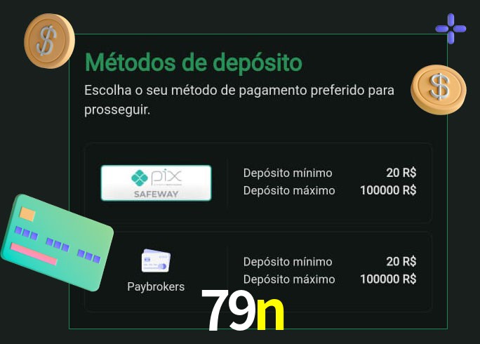 O cassino 79n oferece uma grande variedade de métodos de pagamento